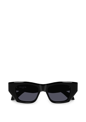 azzedine alaïa geometric-frame sunglasses - Black