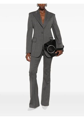 DONDUP pinstripe-pattern peaked-lapels blazer - Grey