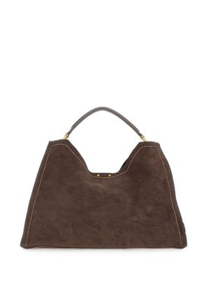GIANNI CHIARINI Aurora suede shoulder bag - Brown