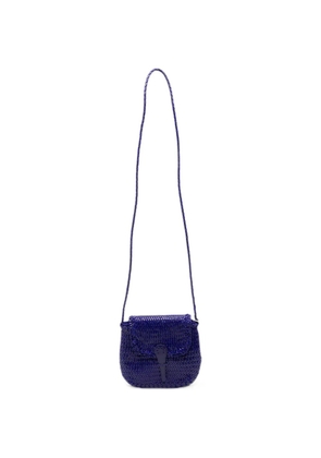 DRAGON DIFFUSION mini City leather crossbody bag - Blue