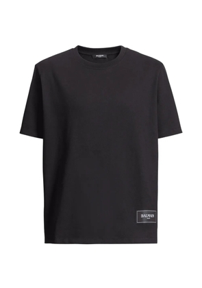 Balmain logo-patch T-shirt - Black