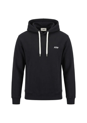 Autry logo-print drawstring hoodie - Black