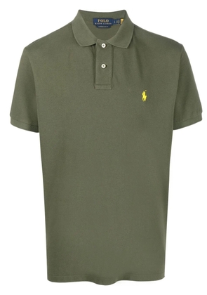 Polo Ralph Lauren embroidered-logo short-sleeved polo shirt - Green