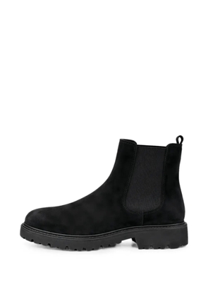 Doucal's suede lug-sole Chelsea boots - Black