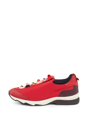 Fendi Pre-Owned studded slip-on sneakers - Red