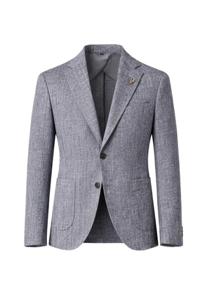 Pal Zileri textured single-breasted blazer - Grey