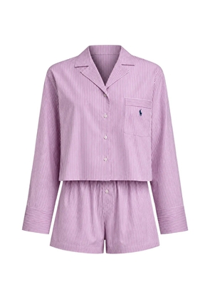 Polo Ralph Lauren striped cropped pajamas - Purple