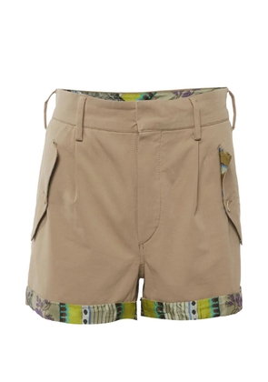 Etro Pre-Owned gabardine shorts - Neutrals