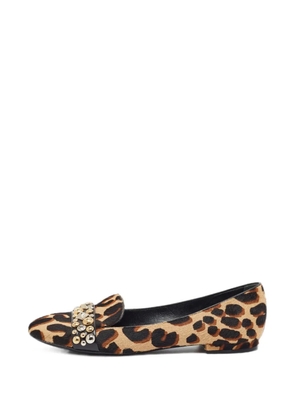 Louis Vuitton Pre-Owned leopard-print ballet flats - Neutrals