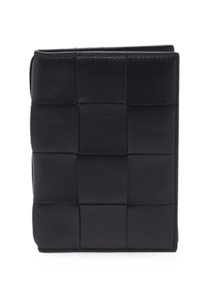 Bottega Veneta Pre-Owned Intreccio leather passport holder - Black