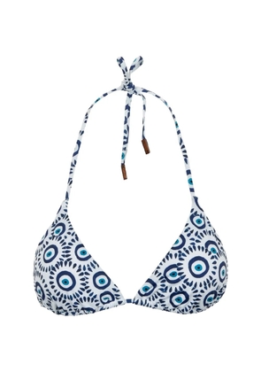 Vilebrequin eye-print side-tie swimsuit - White