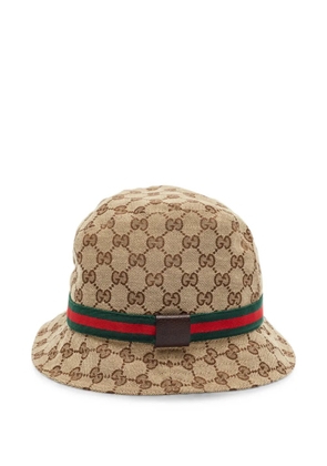 Gucci Pre-Owned monogram-pattern bucket hat - Neutrals