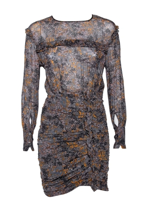 Isabel Marant Vintage printed ruched dress - Black
