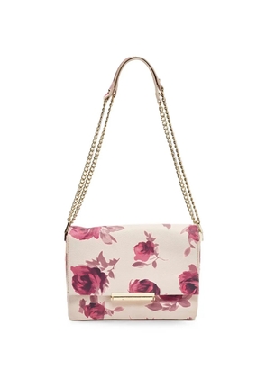 Kate Spade Emerson Place floral-print leather shoulder bag - Neutrals