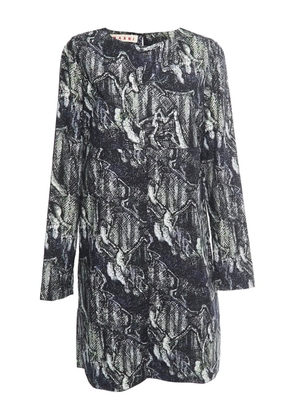 Marni Pre-Owned abstract-print mini dress - Black