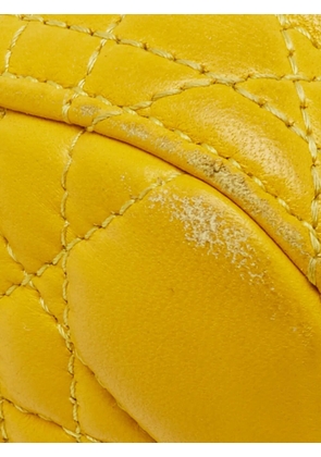 Christian Dior Pre-Owned 2013 medium Lady Dior Cannage handbag - Yellow