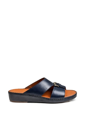 Doucal's buckle-fastening leather sandals - Blue