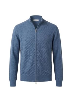 Tombolini zip-up cardigan - Blue