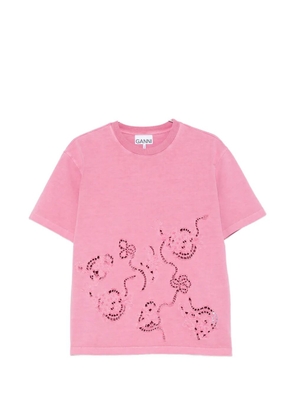GANNI short-sleeves T-shirt - Pink