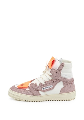 Off-White Pre-Owned 3.0 Off Court glitter hi-top sneakers - Pink