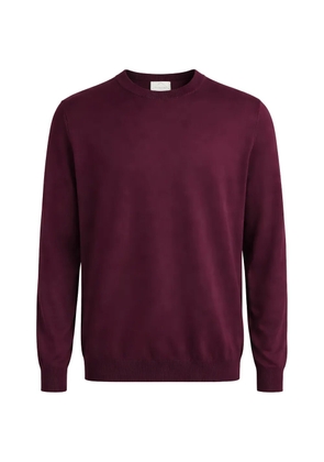 Pal Zileri crew-neck ribbed-trim sweater - Red