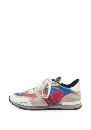 Valentino Garavani Pre-Owned Rockrunner leather sneakers - Grey