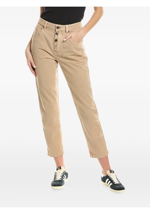 Brunello Cucinelli button-fly cropped jeans - Neutrals