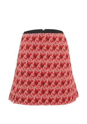 Louis Vuitton Pre-Owned patterned knitted midi skirt - Red