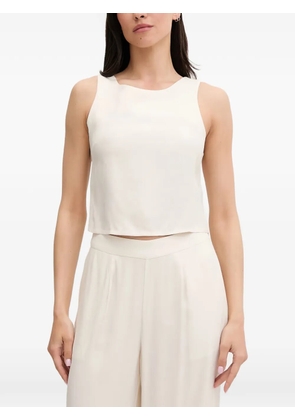 GUESS USA bow-detail open-back top - Neutrals