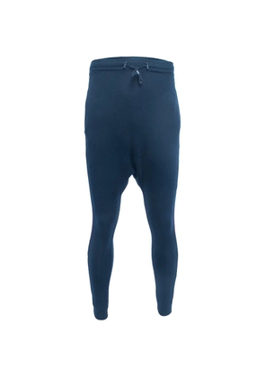 Balmain Pre-Owned drawstring drop-crotch pants - Blue