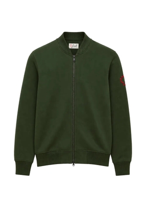 Pal Zileri logo-embroidered zip-up bomber jacket - Green