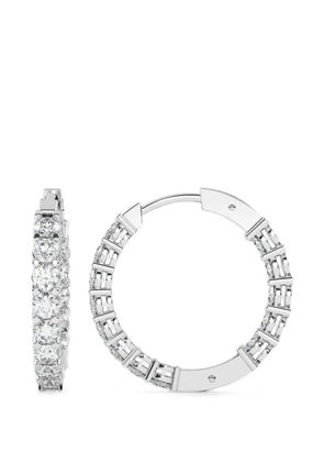 Diamond Essentials laboratory-grown diamond hoop earrings - Silver
