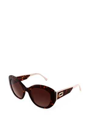 Lancel tortoiseshell-effect cat-eye sunglasses - Brown