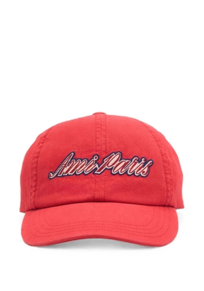 AMI Paris cotton cap with Ami Paris embroidery - Red
