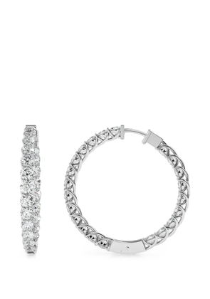 Diamond Essentials Lucida diamond hoop earrings - Silver