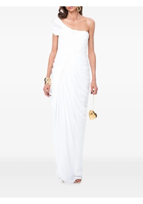 Ana Radu one-shoulder draped maxi dress - White