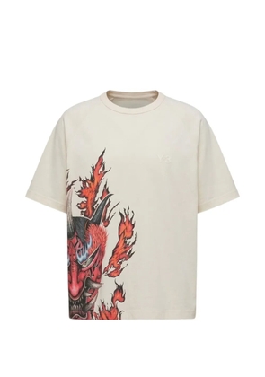 Y-3 graphic-print T-shirt - Neutrals