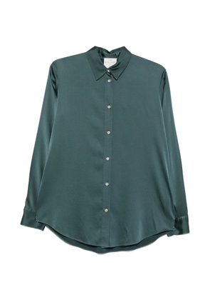 Forte Forte satin-finish long-sleeve shirt - Green