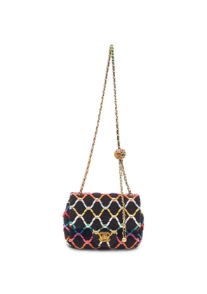 CHANEL Pre-Owned mini Pearl Crush tweed crossbody bag - Black