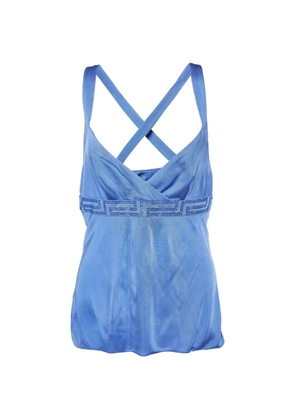 Versace Pre-Owned 2008 Crystal Greca tank top - Blue
