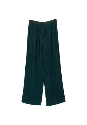Forte Forte ribbed-velvet wide-leg trousers - Green