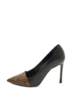 Louis Vuitton Pre-Owned Monogram canvas studded pumps - Black