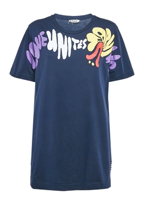 Marni Pre-Owned floral-print T-shirt - Blue