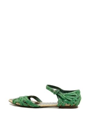 Dolce & Gabbana Pre-Owned open-toe strap sandals - Green