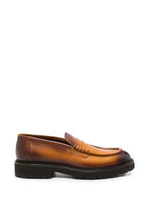 Doucal's chunky-sole loafers - Brown