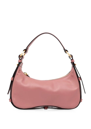 Pollini Identity logo-debossed leather tote bag - Pink