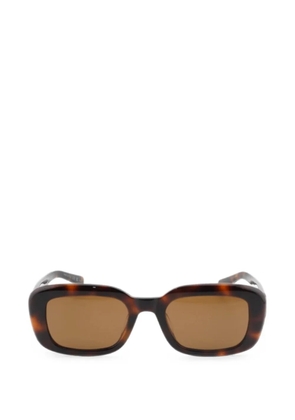 Saint Laurent rectangle-frame sunglasses - Brown