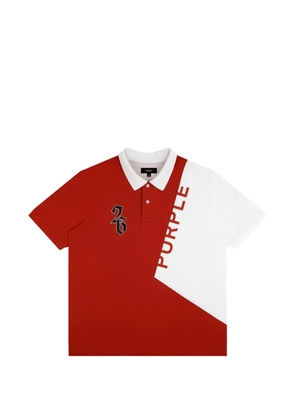Purple Brand England pique polo shirt - Red