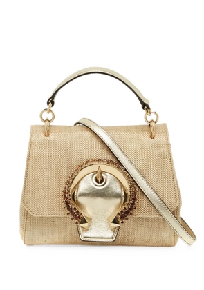 Jimmy Choo Pre-Owned Madeline crystal-embellished tote bag - Gold