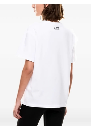 Ea7 Emporio Armani logo-print crew-neck T-shirt - White